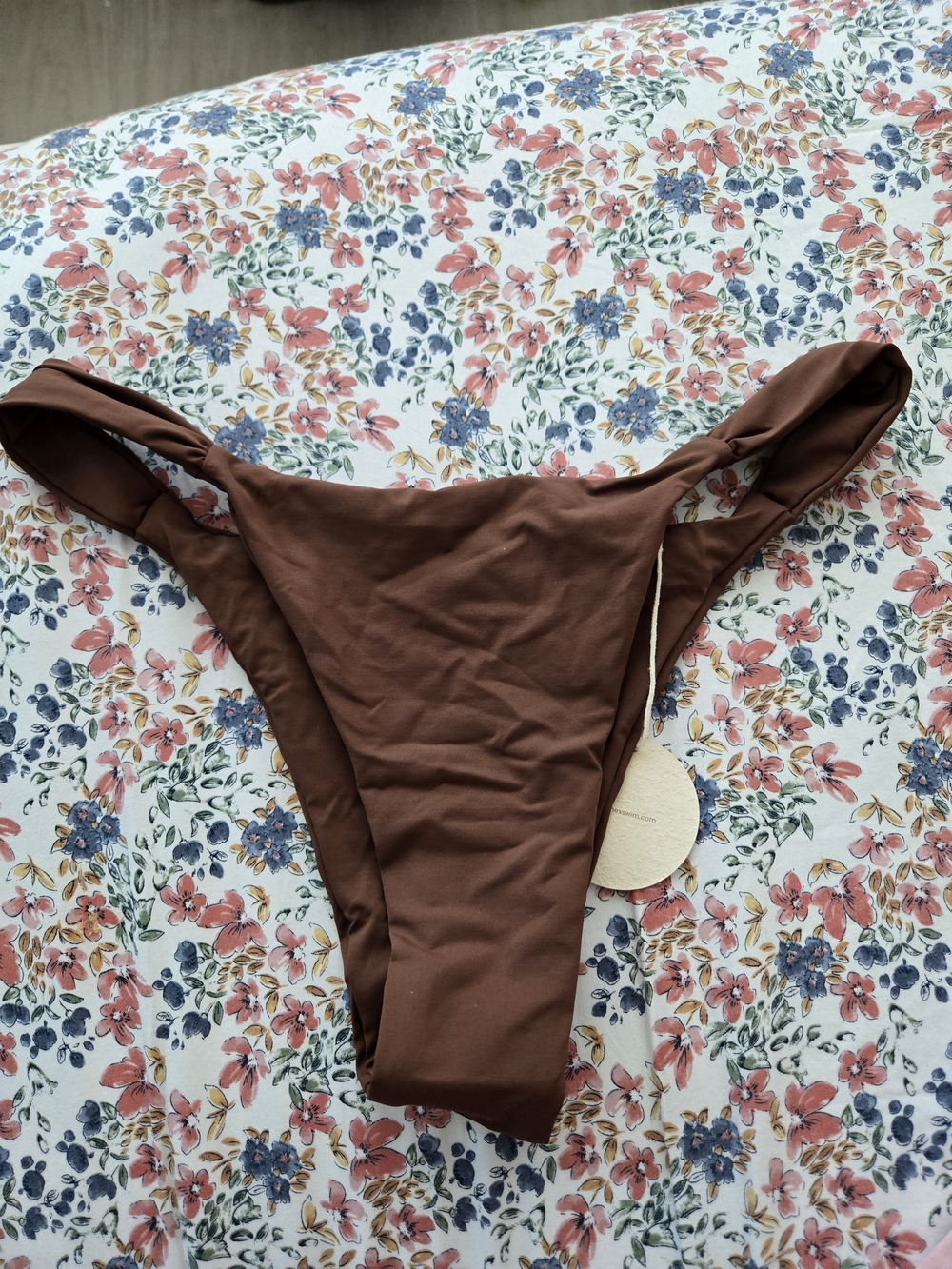 Seamolly High Leg Brown Bikini Bottoms